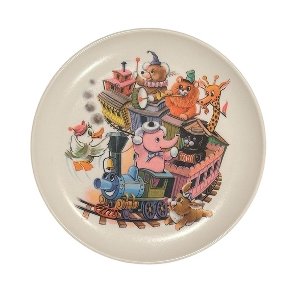 Lot of 2 Vintage Graduating Melmac Rainboware Children’s Plates - Picture 9 of 10